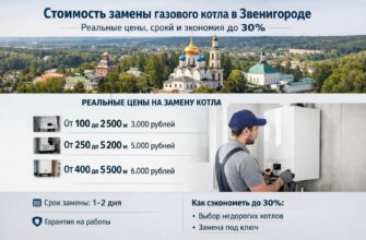 Звенигород: стоимость замены газового котла