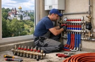 Звенигород: замена коллектора теплого пола