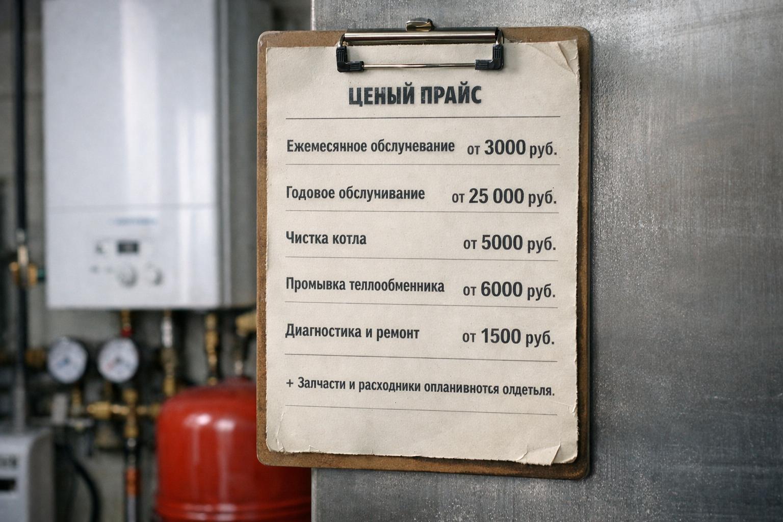 Реальные тарифы на обслуживание котельной в Звенигороде — честный прайс без воды