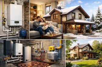 Газовое отопление частного дома в Звенигороде